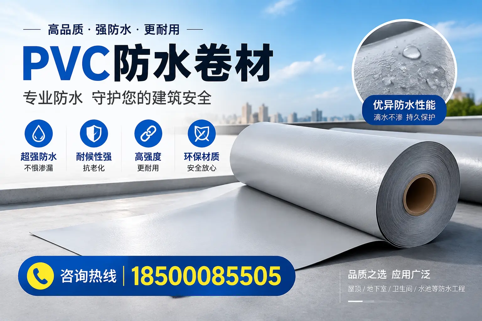 乌海地区pvc防水卷材的市场现状与发展趋势